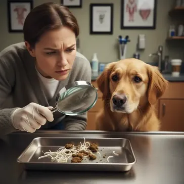 Wszystko o biaych robakach u psa